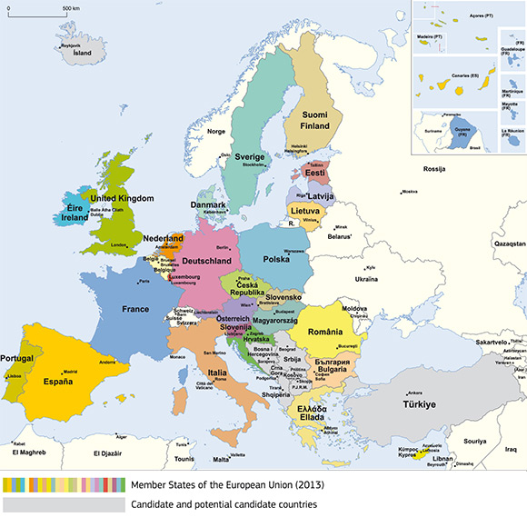 države europe karta Europa.ba države europe karta