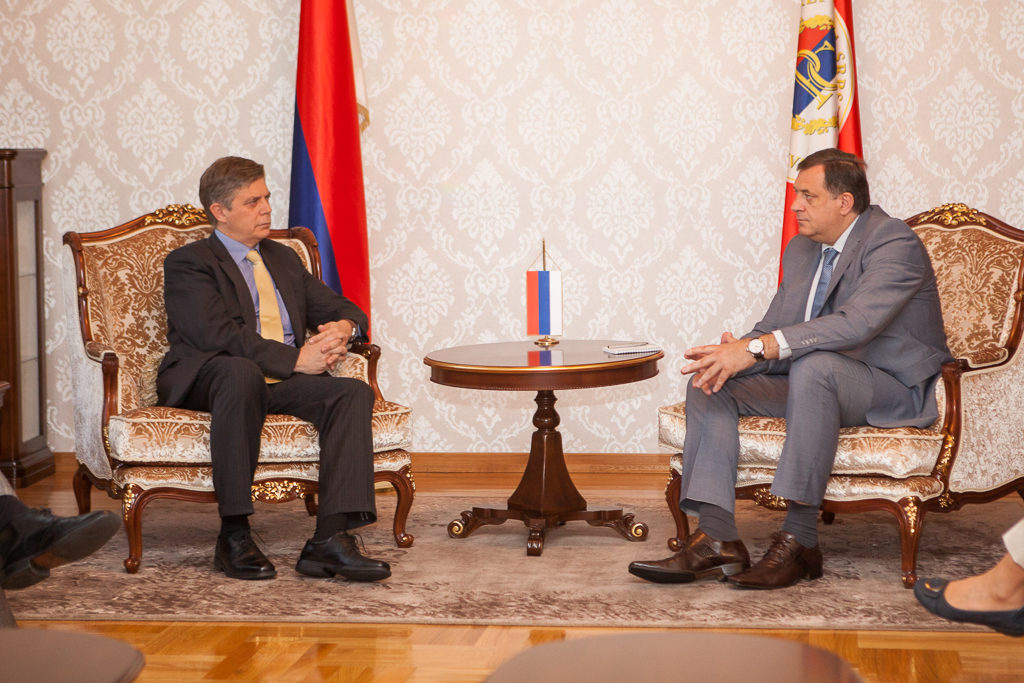 Ambassador Wigemark se susreo sa predsjednikom RS Miloradom Dodikom u Banja Luci